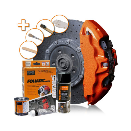 Brake Caliper Paint Foliatec brake caliper lacquer - set, cosmic orange metallic | races-shop.com