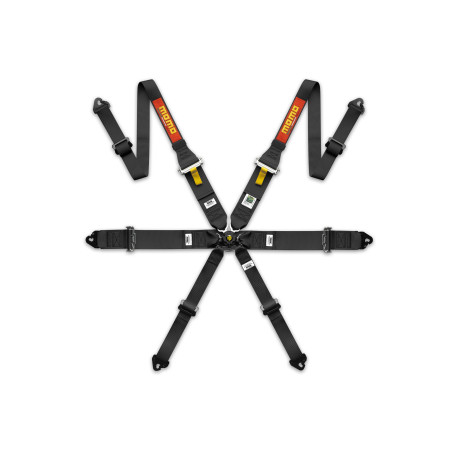 Seatbelts and accessories MOMO PRO DRIVER FIA 6P 2”/3” FHR racing safety harnesses, black | races-shop.com