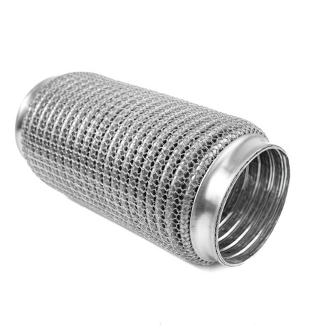 Exhaust flex pipe (SS304 reinforced) Exhaust flex pipe PRO 210x90mm, stainless | races-shop.com