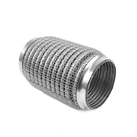 Exhaust flex pipe (SS304 reinforced) Exhaust flex pipe PRO 160x70mm, stainless | races-shop.com