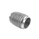 Exhaust flex pipe (SS304 reinforced) Exhaust flex pipe PRO 100x45mm, stainless | races-shop.com
