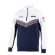 Hoodies and jackets SPARCO MARTINI RACING half zip sweatshirt, white | races-shop.com
