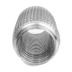 Exhaust flex pipe (SS304 reinforced) Exhaust flex pipe PRO 100x45mm, stainless | races-shop.com