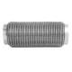Exhaust flex pipe (SS304 reinforced) Exhaust flex pipe PRO 250x90mm, stainless | races-shop.com