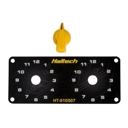 Haltech Dual Switch Panel Kit - includes Yellow knob