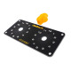 Haltech Haltech Dual Switch Panel Kit - includes Yellow knob | races-shop.com