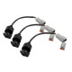 Haltech Haltech Triple Switch Panel Kit includes Yellow & Red knobs | races-shop.com