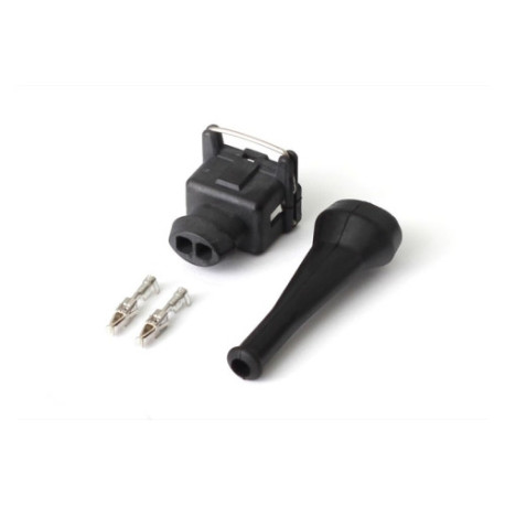 Motec Haltech Plug & Pins Only Bosch EV1 (Square) 2 Pin Junior Tim | races-shop.com