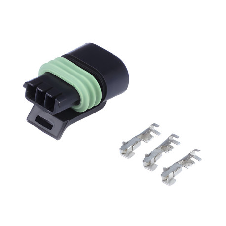 Haltech Haltech Plug and Pins Only Delphi 3 Pin Single Row Flat Coil | races-shop.com
