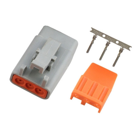 Haltech Haltech Plug and Pins Only Male Deutsch DTM-3 Conn (7.5 Amp) | races-shop.com