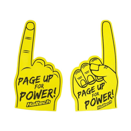 Promotional items Haltech Haltech "Page Up for Power" Foam Finger | races-shop.com