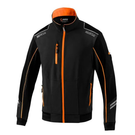 Hoodies and jackets SPARCO TECH LIGHT-SHELL TW black/orange | races-shop.com