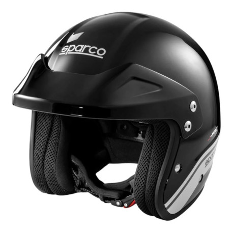 Open face helmets ECE open-face race helmet Sparco J-PRO, black/grey | races-shop.com