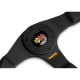 steering wheels 3 spoke steering wheel MOMO CORSE 2.0, 350mm, leather, 40mm offset, black | races-shop.com