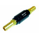 Check valve Sytec Motorsport Oneway fuel valve with push on fittings (10mm) - Black | races-shop.com