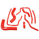 Silicone hoses for radiator - kits RACES Performance silicone coolant hose kit for Subaru Impreza GC8 WRX STI 2.0 EJ20K/EJ207 96-00 (8 pcs) | races-shop.com