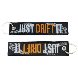 RACES Jet tag keychain - Just Drift It Black