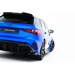 MAXTON DESIGN rear side splitters for Audi RS3 Sportback 8Y Facelift, glossy black, V3