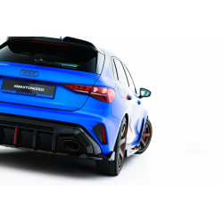 MAXTON DESIGN rear side splitters for Audi RS3 Sportback 8Y Facelift, glossy black, V2