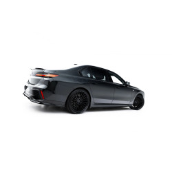MAXTON DESIGN side skirts diffusers for BMW 740d xDrive M-pack / 740i xDrive M-Pack G70, glossy black, V2