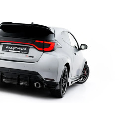 MAXTON DESIGN rear side splitters for Toyota GR Yaris Mk4 Facelift, glossy black, V4