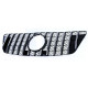 Outlet Sport grille with grille black chrome for Mercedes M Class ML W164 08-11 DAMAGED | races-shop.com