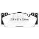 EBC brakes Front Pads EBC Racing RP-1 DP82148RP1 | races-shop.com