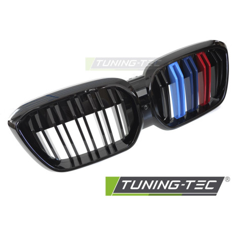 Body kit and visual accessories Grille Sport Double Bar for BMW iX3 G08 LCI 21-25 (Glossy Black Tri-Colour) | races-shop.com