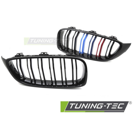 Body kit and visual accessories Grille sport double bar for BMW F32 / F33 / F36 13-20 (Glossy Black Tri-colour) | races-shop.com