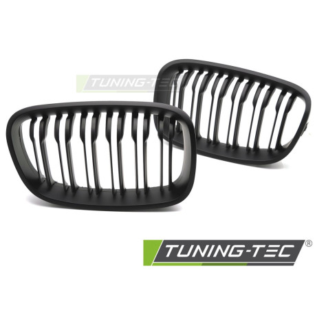 Body kit and visual accessories Grille sport double bar for BMW F20 / F21 11-14 (Matt Black) | races-shop.com