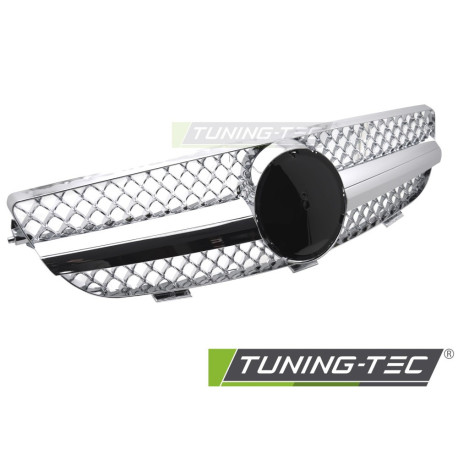 Body kit and visual accessories Grille sport for MERCEDES CLK W209 03-10 (Chrome) | races-shop.com