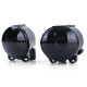 Outlet Clear glass fog lights black suitable for BMW E92 E93 F10 F11 F07 F22 INCOMPLETE | races-shop.com