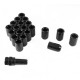 Outlet Set of imbus lug nuts + key, 20pcs, M12x1,25 DAMAGED | races-shop.com