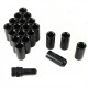 Outlet Set of imbus lug nuts + key, 20pcs, M12x1,25 DAMAGED | races-shop.com