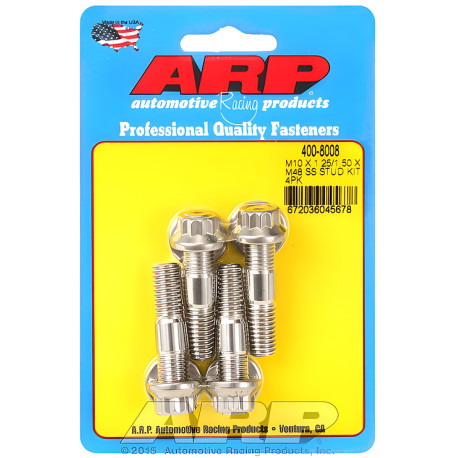 Engine parts ARP studs (stainless, broached), M10×1.25 × 48 mm, 4 pcs | races-shop.com