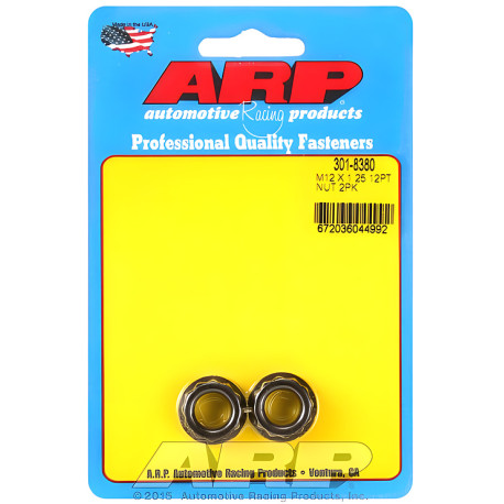 Engine parts ARP nuts (12-point, 5/8 wrenching, 2pc), M12×1.25 | races-shop.com