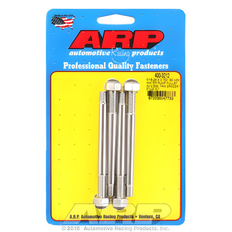 Engine parts ARP water pump bolt kit (studs, stainless, hex head), 5/16-24 × 95.25 mm | races-shop.com