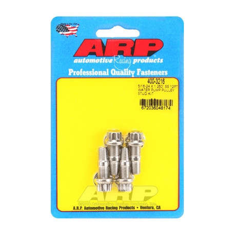 Engine parts ARP Stainless Steel 12-Point Water Pump Pulley Stud Kit - 5/16-24 x 1.250 | races-shop.com