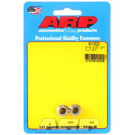 Engine parts ARP nuts (stainless, 12-point), 5/16-18, V2 | races-shop.com