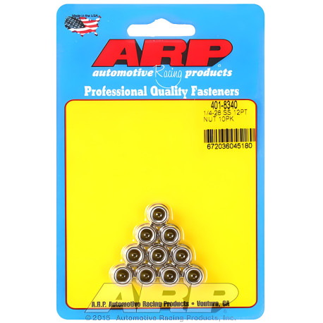 Engine parts ARP nuts (stainless, 12-point), 1/4-20, V3 | races-shop.com