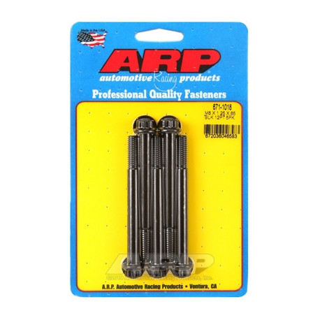 Engine parts ARP 8740 Chrome Moly 12-Point Black Oxide Bolts - M8 x 1.25 x 85mm | races-shop.com