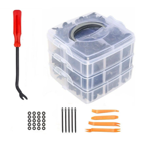 Interior tools Universal Car Retainer Clips and Plastic Fastener Kit - 620pcs | races-shop.com