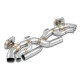 SUPERSPRINT exhaust systems Supersprint Rear pipe kit Right - Left with valves (Muffler delete) PORSCHE 992 Turbo Coupè 20+ (with valve) | races-shop.com