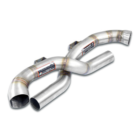  SUPERSPRINT exhaust systems Supersprint Rear pipe kit Right - Left (Muffler delete) PORSCHE 992 Turbo Coupè 20+ (Racing) | races-shop.com