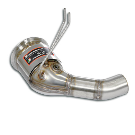  SUPERSPRINT exhaust systems Supersprint Downpipe Left + Metallic catalytic (Deletes GPF) PORSCHE 992 Turbo Coupè 20+ (with valve) | races-shop.com