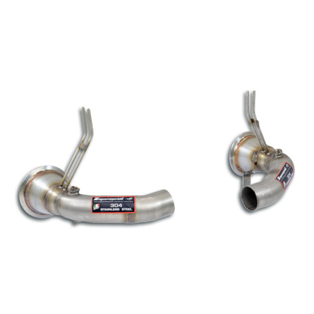  SUPERSPRINT exhaust systems Supersprint Downpipe kit Right + Left (Deletes catalytics + GPF) PORSCHE 992 Turbo Coupè 20+ (with valve) | races-shop.com