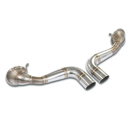  SUPERSPRINT exhaust systems Supersprint Rear pipe kit Right - Left "Megaphone" OO100 (Muffler delete) PORSCHE 992 GT3 4.0i 21+ (Cat. / GPF Back) | races-shop.com