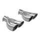  SUPERSPRINT exhaust systems Supersprint Endpipe kit Right OO60 - Left OO60 500 ABARTH 1.4T Coupè / Cabrio 08-15 | races-shop.com