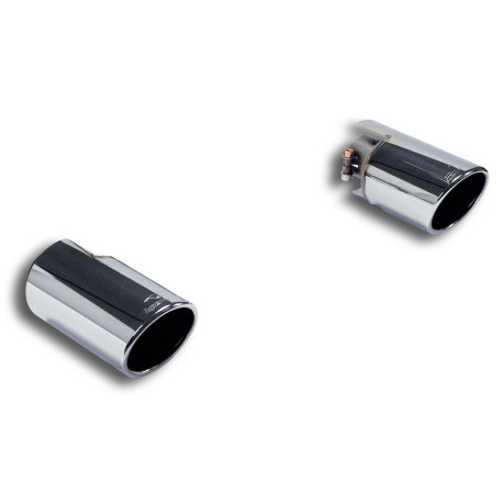  SUPERSPRINT exhaust systems Supersprint Endpipe kit Right - Left O100 500 ABARTH 1.4T Coupè / Cabrio (Ø65 with valve) 08-15 | races-shop.com