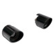  SUPERSPRINT exhaust systems Supersprint Endpipe kit Right - Left "Gun Metal Grey" O 120 500 ABARTH 1.4T Coupè / Cabrio (Ø65 with valve) 08-15 | races-shop.com